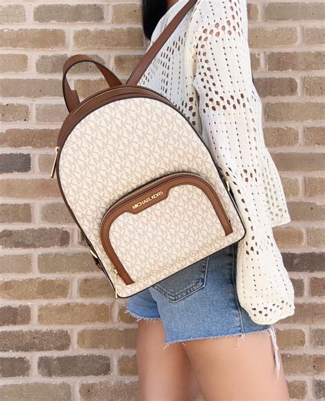 michael kors abbey backpack vanilla|Michael Kors Abbey Jaycee Medium Backpack Vanilla .